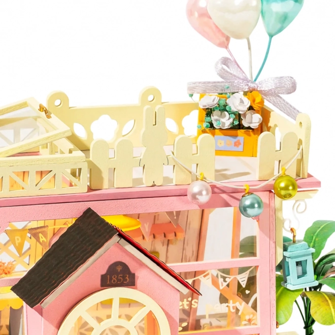 Station de fête - Maison de poupée miniature à construire soi-même