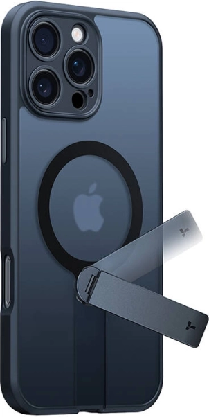 Torras Pstand Spin Case for iPhone 16 Pro Black