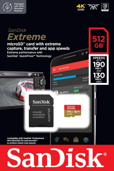 SanDisk Extreme microSDXC 512GB geheugenkaart