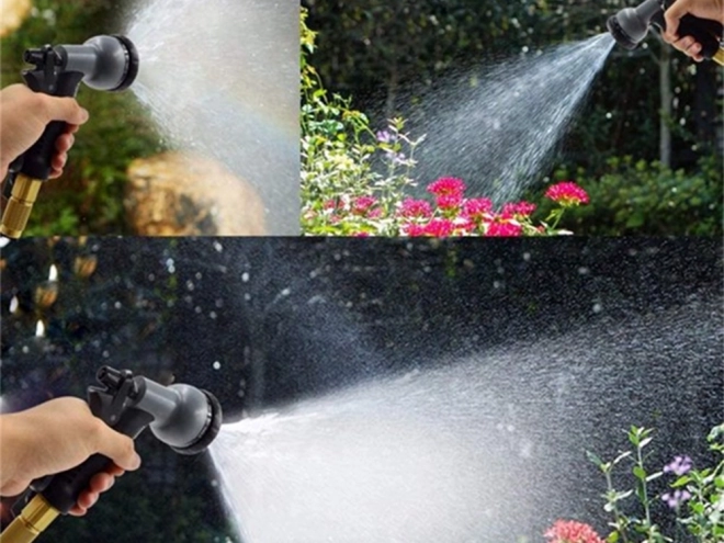 Tuin slang met multifunctionele sproeier
