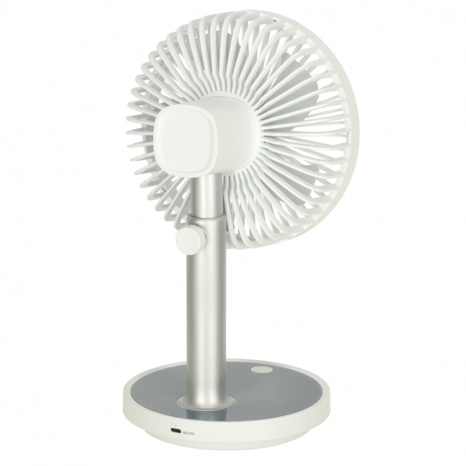 Witte draadloze tafelventilator 30cm