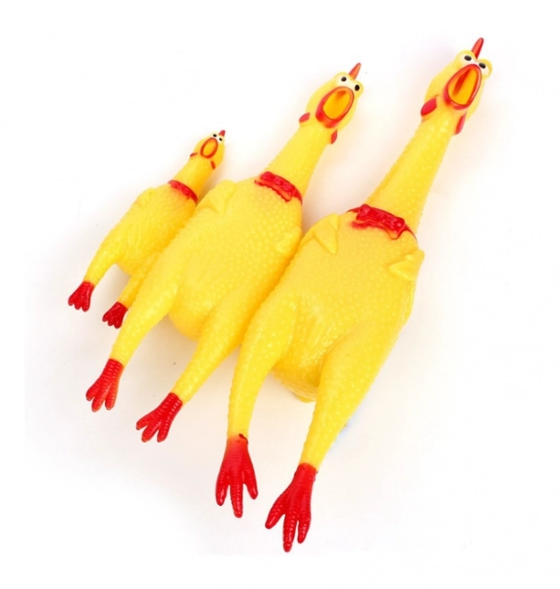 Piepspeeltje voor honden - kip, 16 cm