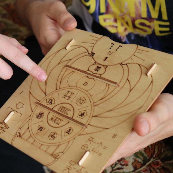 EscapeWelt Holz-Puzzle-Pyramide
