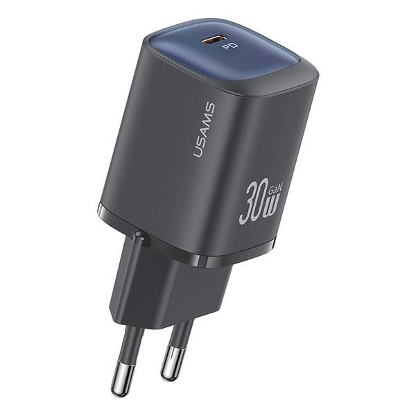 30W GaN snelle USB-C oplader zwart
