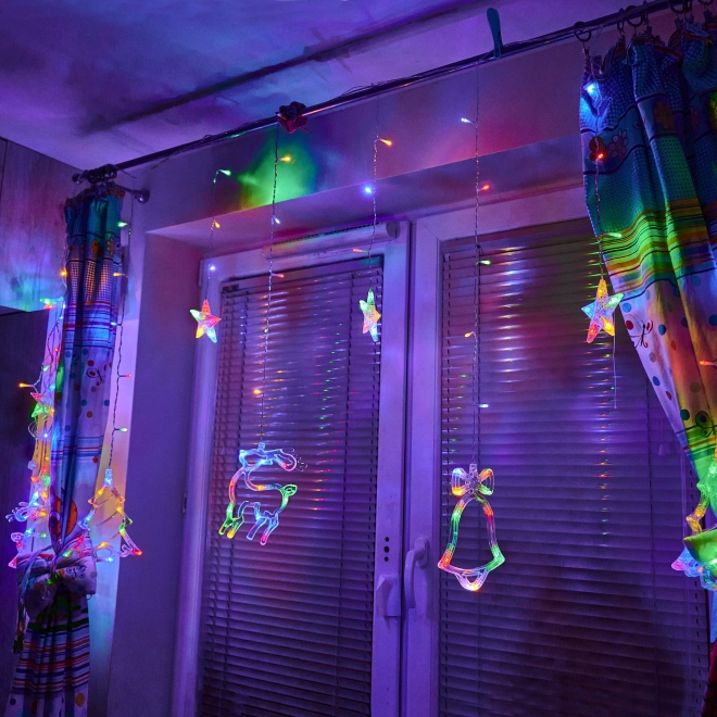 Weihnachtliche LED-Lichterkette Rentier
