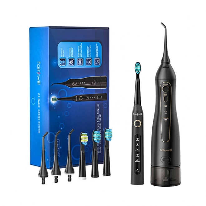 Sonic Toothbrush and Irrigator FairyWill Black