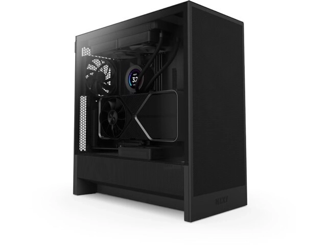 Case H5 Flow midi-toren met raam zwart