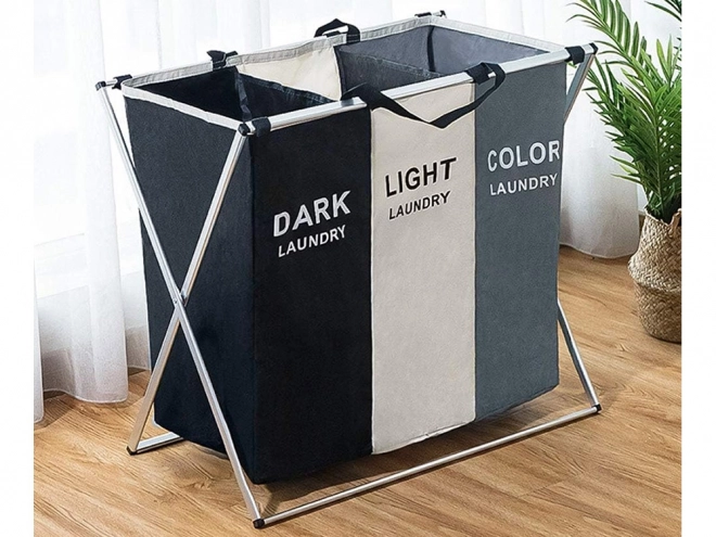 Organisateur pratique pour le linge avec séparation triple