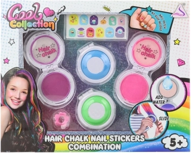 Hair chalks with 4 colors and applicator