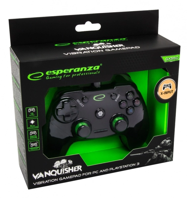Gamepad pro PC en PS3 Vanquisher