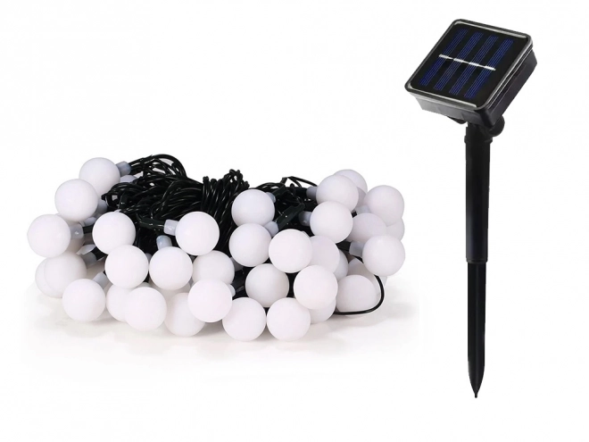 Zonnige tuinslinger met veelkleurige LED-lampjes