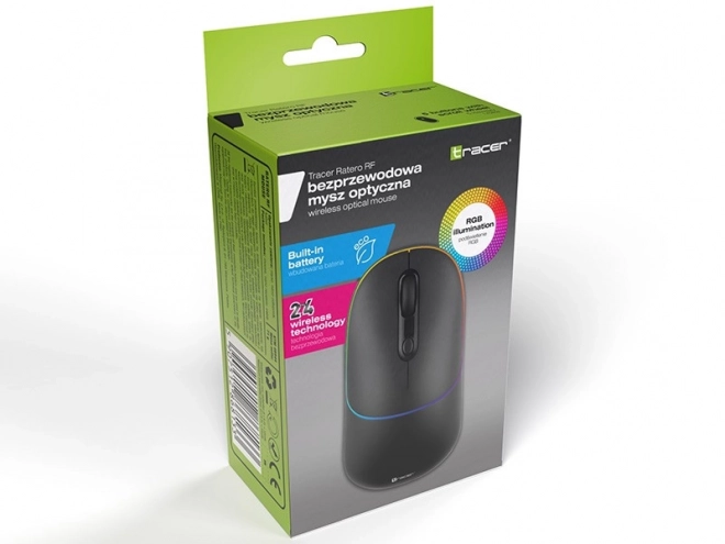 Souris sans fil TRACER RATERO RF 2.4 GHz noire