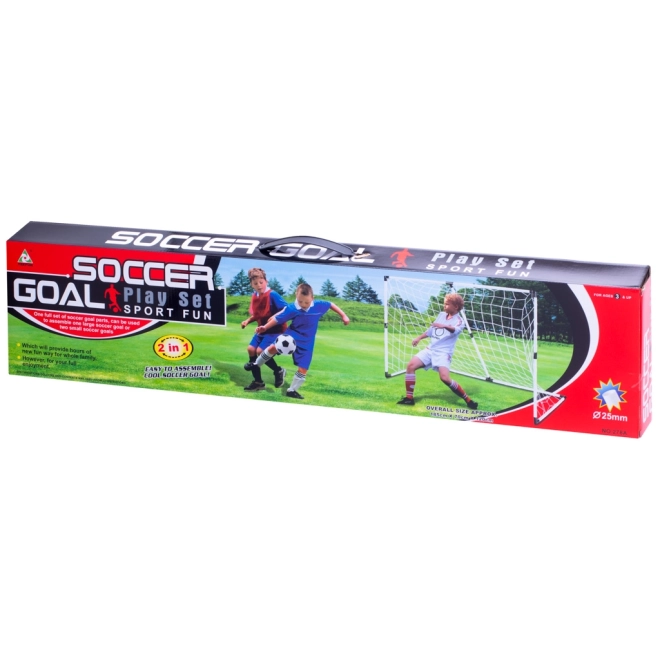 Voetbaldoel voor kinderen 2-in-1