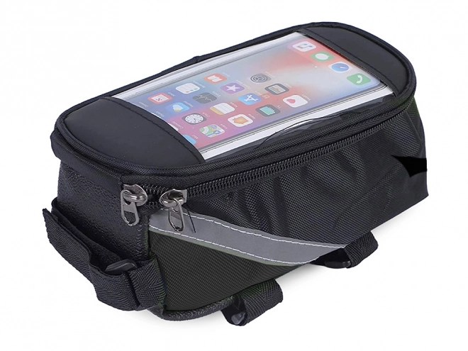 Sacoche de vélo imperméable avec support téléphone