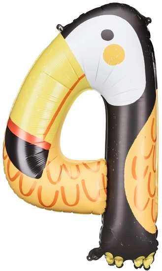 Ballon en feuille numéro 4 - Toucan 68 x 91 cm