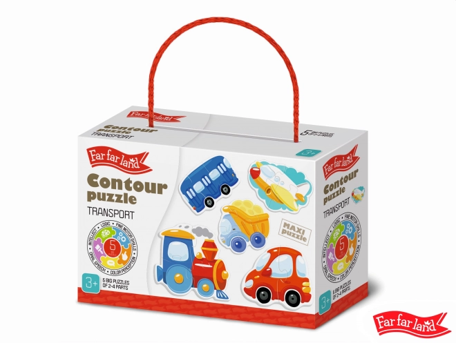 Puzzel verkeer Verre Verre Land voor kinderen