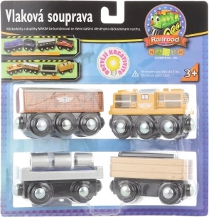 Güterzugset mit Diesellokomotive