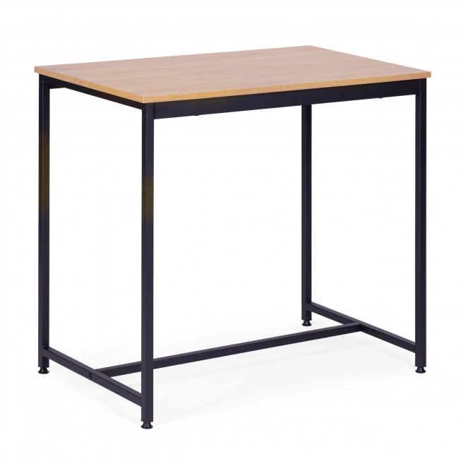 Set meubels: tafel en 2 stoelen van metaal en MDF
