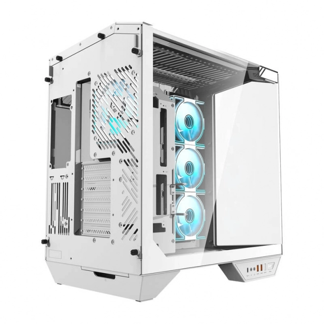 Boîtier d'ordinateur Darkflash avec 4 ventilateurs blanc