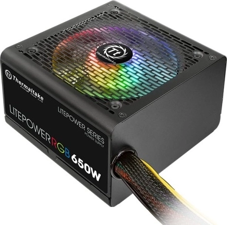 Thermaltake Litepower II Black 750 W – alimentation ATX avec PFC actif et ventilateur silencieux de 120 mm