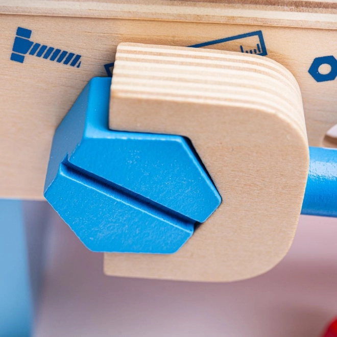 Établi en bois et caisse à outils 2 en 1 Bigjigs Toys