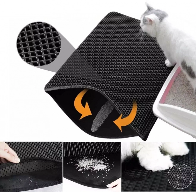 Onderlegger voor de kattenbak