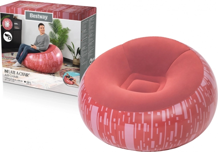 Bestway opblaasbare stoel rood