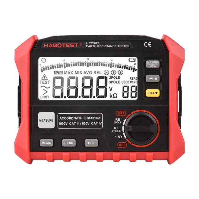 Digital Ground Resistance Tester Habotest