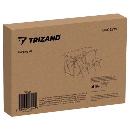 Camping-Set mit Tisch und 4 Stühlen