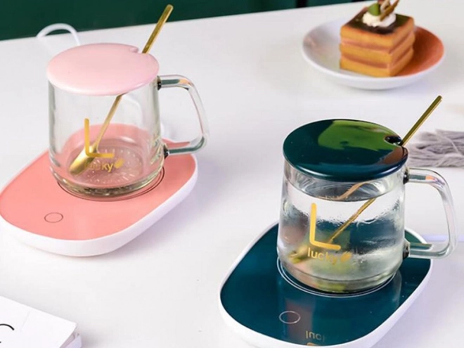 Elektrische kopjesverwarmer voor koffie en thee 16W, LED waterdicht paneel