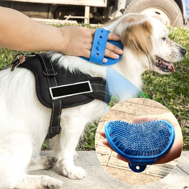 Massagebürste für Hunde - Grün