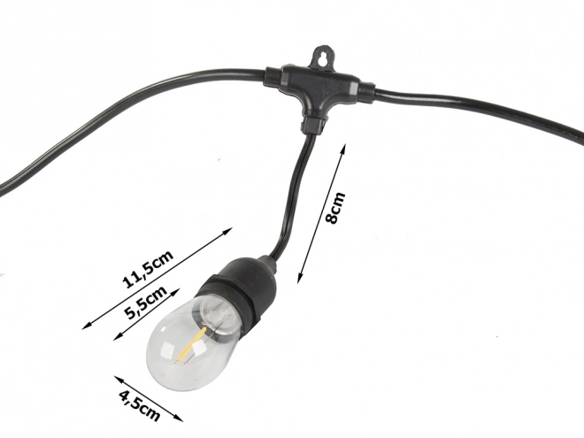 Garden Light String Garland with LED Bulbs