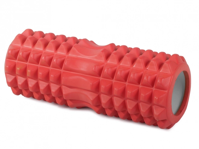 Rouleau de massage en mousse pour le dos et les jambes 32 cm – rouge