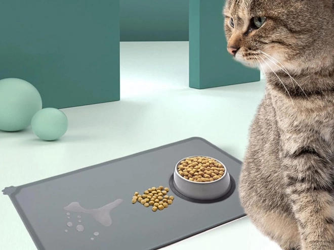 Waterdichte siliconen antislipmat voor kom voor honden en katten