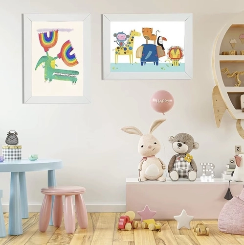 Artistic Frame for Children's Artwork A4
