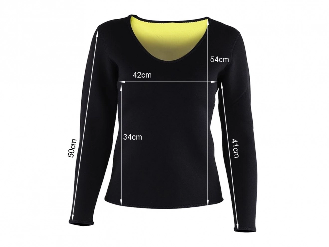 Dames fitness neopreen shirt met lange mouwen