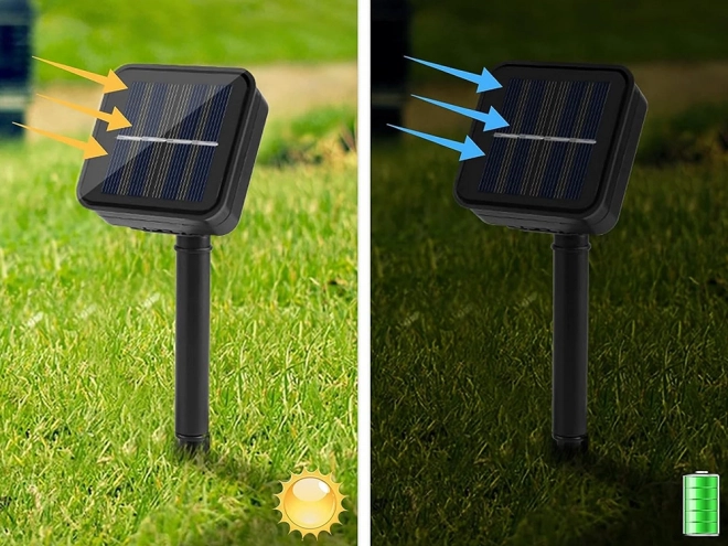 Tuin solar lichtslinger meerkleurig
