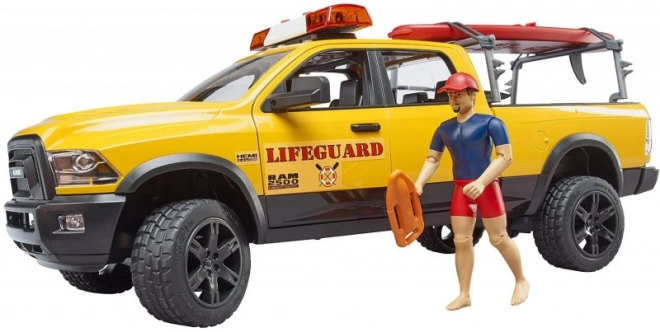 Bruder Dodge RAM kustwacht met reddingswerker en accessoires