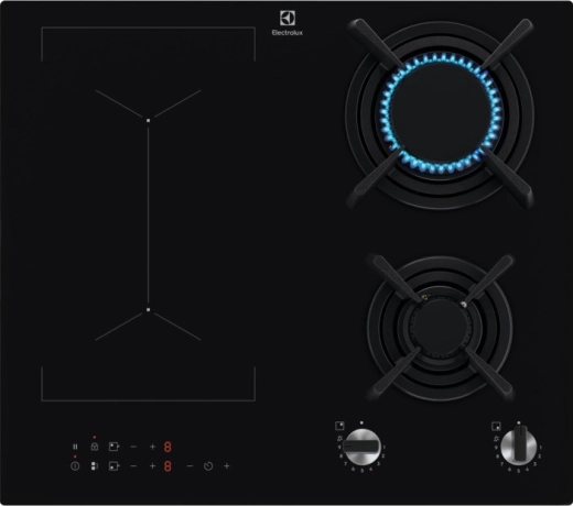 Combined Induction and Gas Cooktop