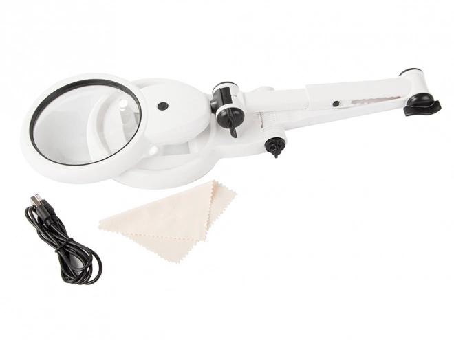 Tafelloep voor juweliers met LED-verlichting en USB-aansluiting
