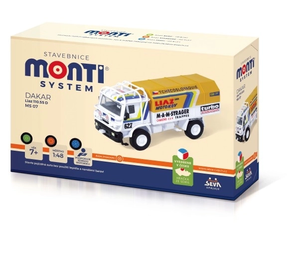 Bouwset Monti Systeem MS 07 Dakar Liaz 1:48 in doos 22x15x6cm