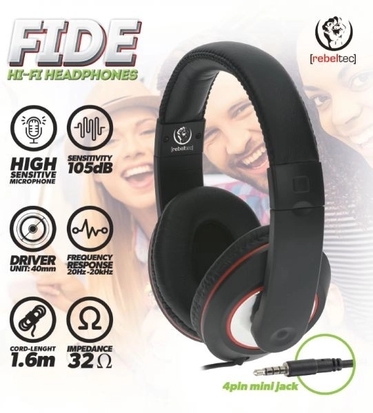 FIDE Stereo Headphones with Microphone