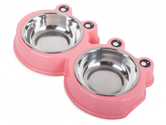Double bol pour chiens et chats 300ml