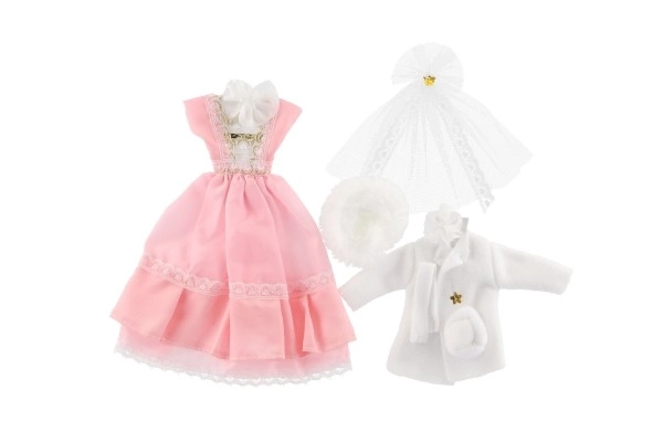 Kleding met accessoires voor poppen 2 stuks
