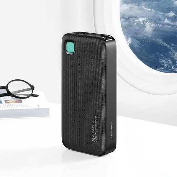 Powerbank met capaciteit van 10000mAh en snelladen van 20W met ingebouwde USB-C kabel