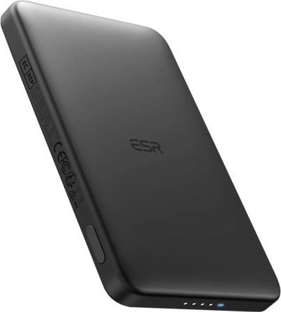 Magnetische powerbank ESR Qi2 MagSlim 5000 mAh zwart