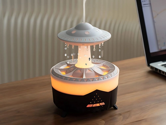 Luftbefeuchter und aromatischer Diffusor in UFO-Form