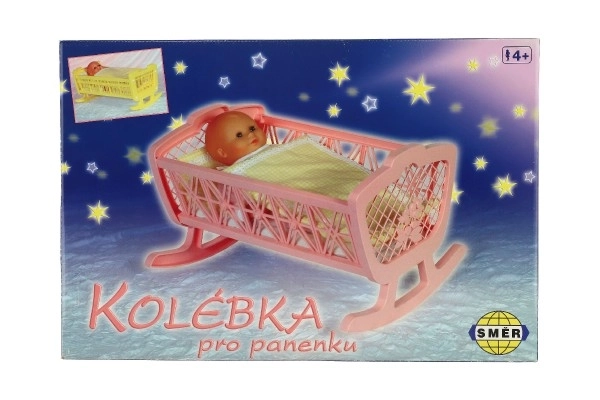 Poppenwieg zonder set plastic 47x35x30cm in doos 48x32x8cm
