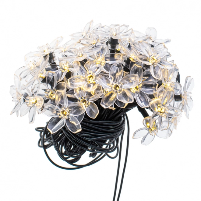 Zonnebloem Tuinverlichting 7m 50LED warm wit
