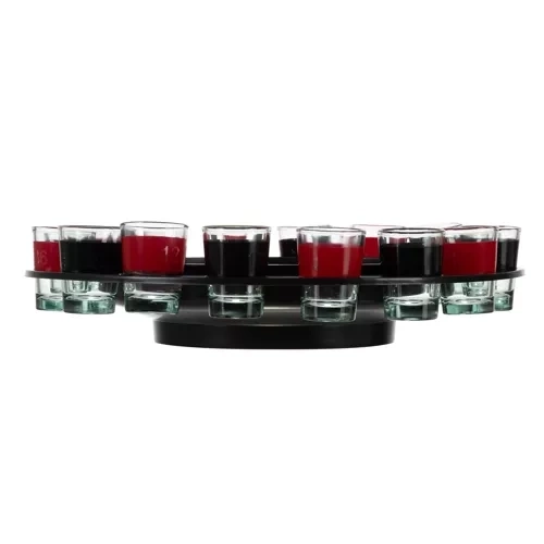 Party-Roulette-Spielset mit 16 Gläsern